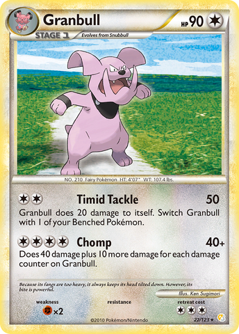 Granbull (22/123) [HeartGold &amp; SoulSilver: Base Set] 