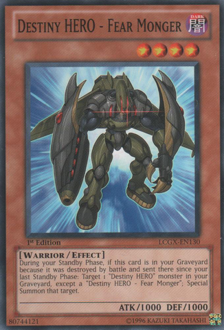 Destiny HERO - Fear Monger [LCGX-EN130] Common 