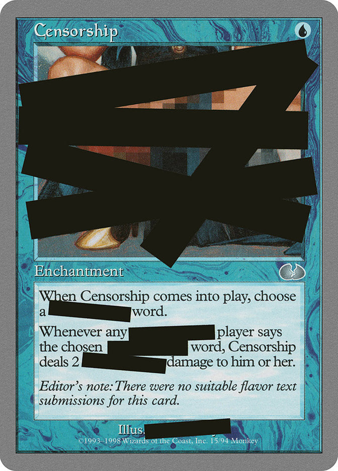Censorship [Unglued] 