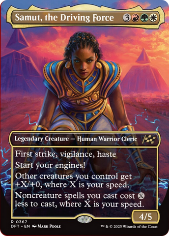 Samut, the Driving Force (Borderless) [Aetherdrift] 