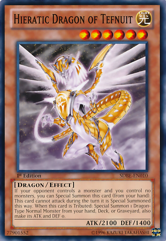 Hieratic Dragon of Tefnuit [SDBE-EN010] Common 