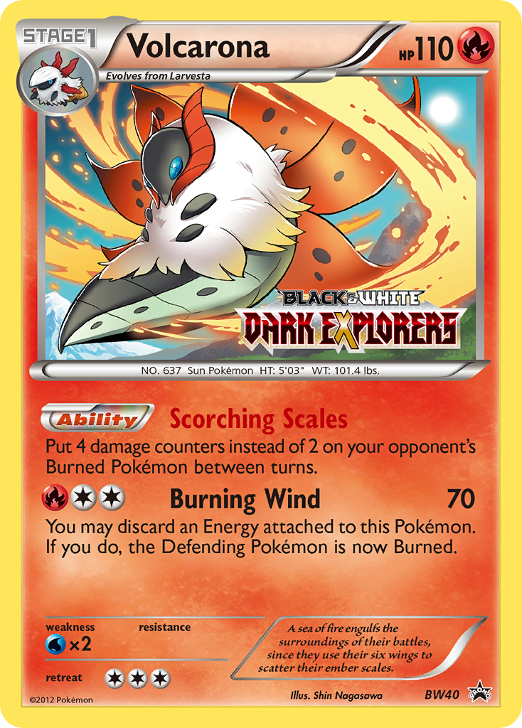 Volcarona (BW40) [Black &amp; White: Black Star Promos] 