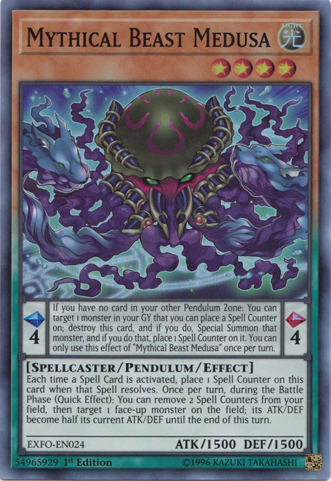 Mythical Beast Medusa [EXFO-EN024] Super Rare 
