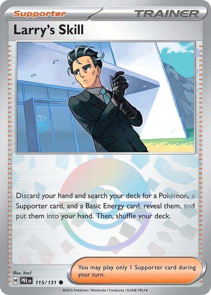 Larry's Skill (115/131) (Poke Ball Pattern) [Scarlet &amp; Violet: Prismatic Evolutions] 