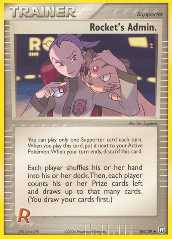 Rocket's Admin. (86/109) [EX: Team Rocket Returns] 