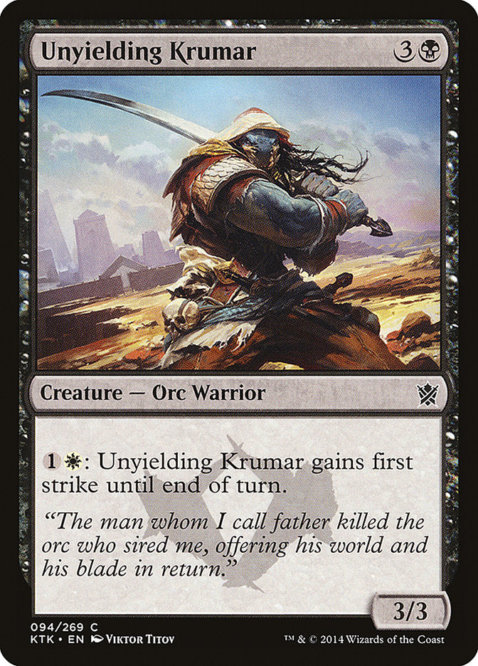 Unyielding Krumar [Khans of Tarkir] 