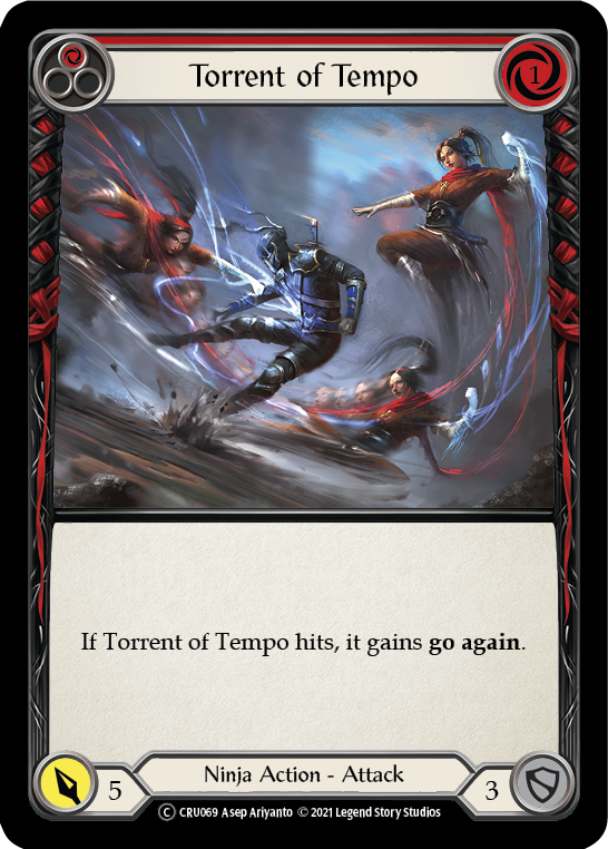 Torrent of Tempo (Red) [U-CRU069] (Crucible of War Unlimited) Unlimited Normal 