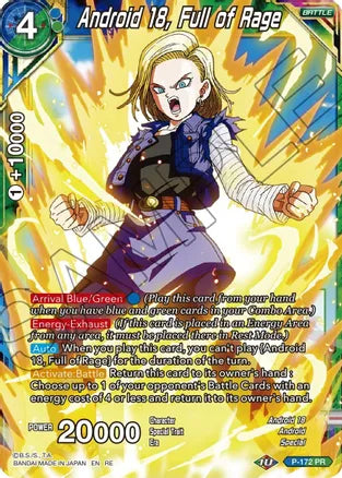Android 18, Full of Rage (P-172) [Mythic Booster] 