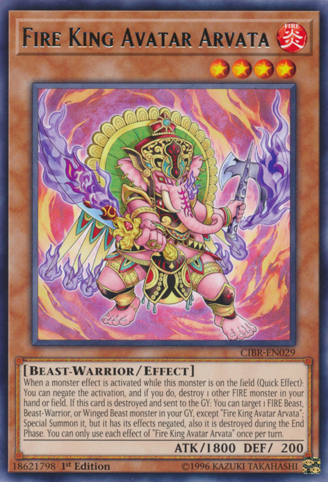 Fire King Avatar Arvata [CIBR-EN029] Rare 