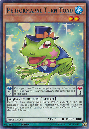 Performapal Turn Toad [MP15-EN066] Rare 
