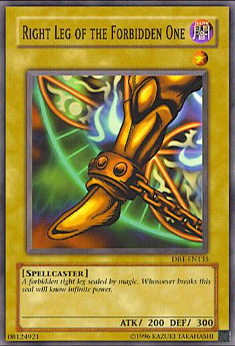Right Leg of the Forbidden One [DB1-EN135] Common 