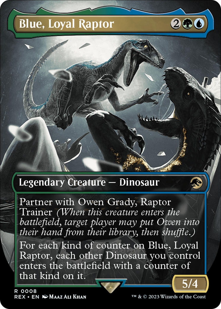 Blue, Loyal Raptor (Borderless) [Jurassic World Collection] 