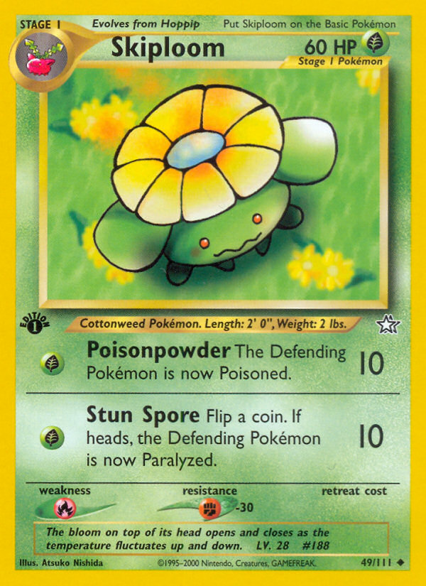Skiploom (49/111) [Neo Genesis 1st Edition] 