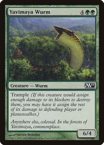 Yavimaya Wurm [Magic 2011] 