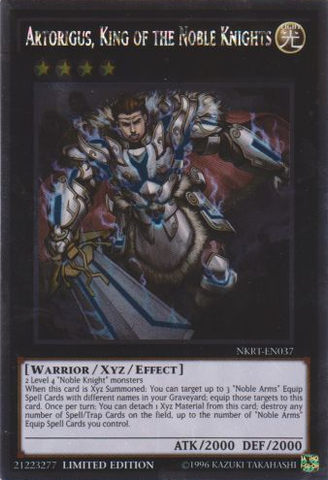 Artorigus, King of the Noble Knights [NKRT-EN037] Platinum Rare 
