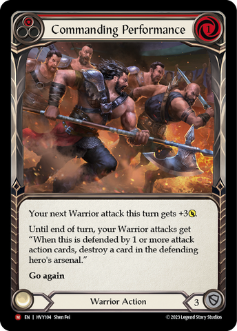 Commanding Performance [HVY104] (Heavy Hitters) Rainbow Foil 