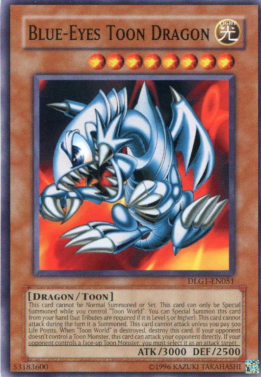 Blue-Eyes Toon Dragon [DLG1-EN051] Common 