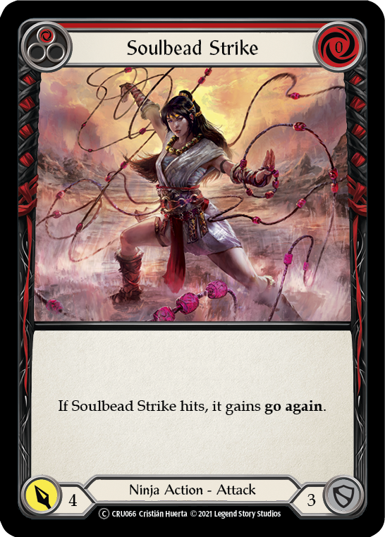 Soulbead Strike (Red) [U-CRU066] (Crucible of War Unlimited) Unlimited Rainbow Foil 