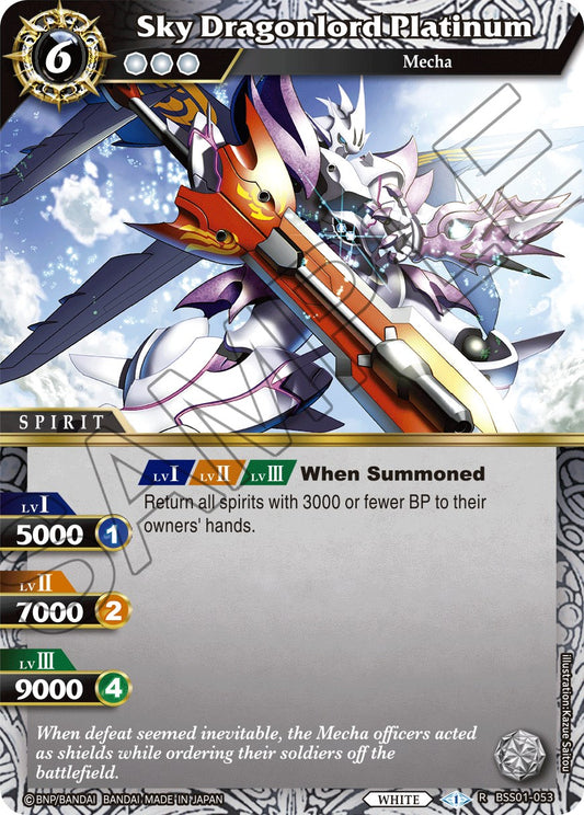 Sky Dragonlord Platinum (BSS01-053) [Dawn of History]