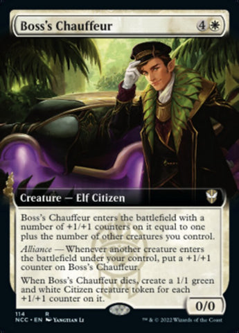 Boss's Chauffeur (Extended Art) [Streets of New Capenna Commander] 