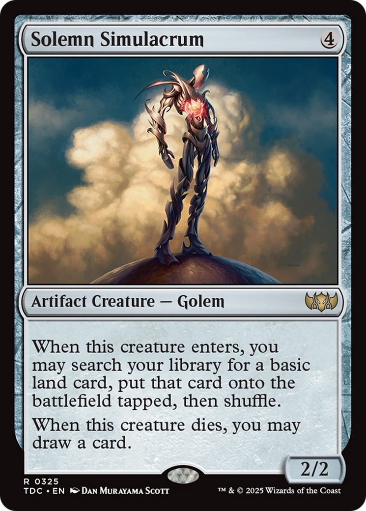Solemn Simulacrum [Tarkir: Dragonstorm Commander] 