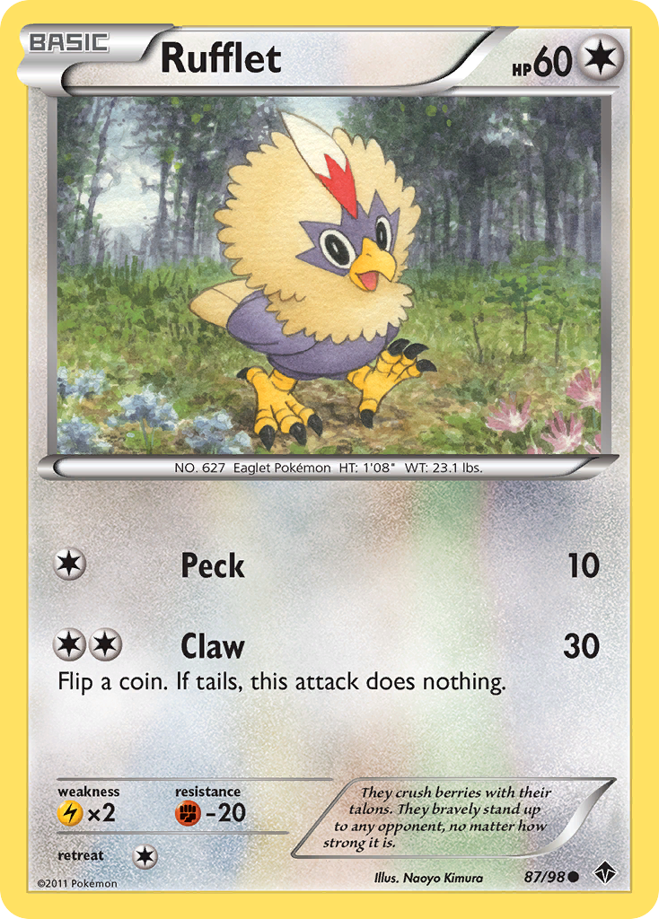 Rufflet (87/98) [Black &amp; White: Emerging Powers] 
