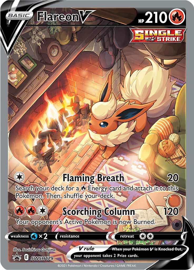 Flareon V (SWSH179) [Sword &amp; Shield: Black Star Promos] 