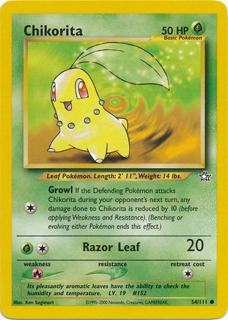 Chikorita (54/111) [Neo Genesis Unlimited] 