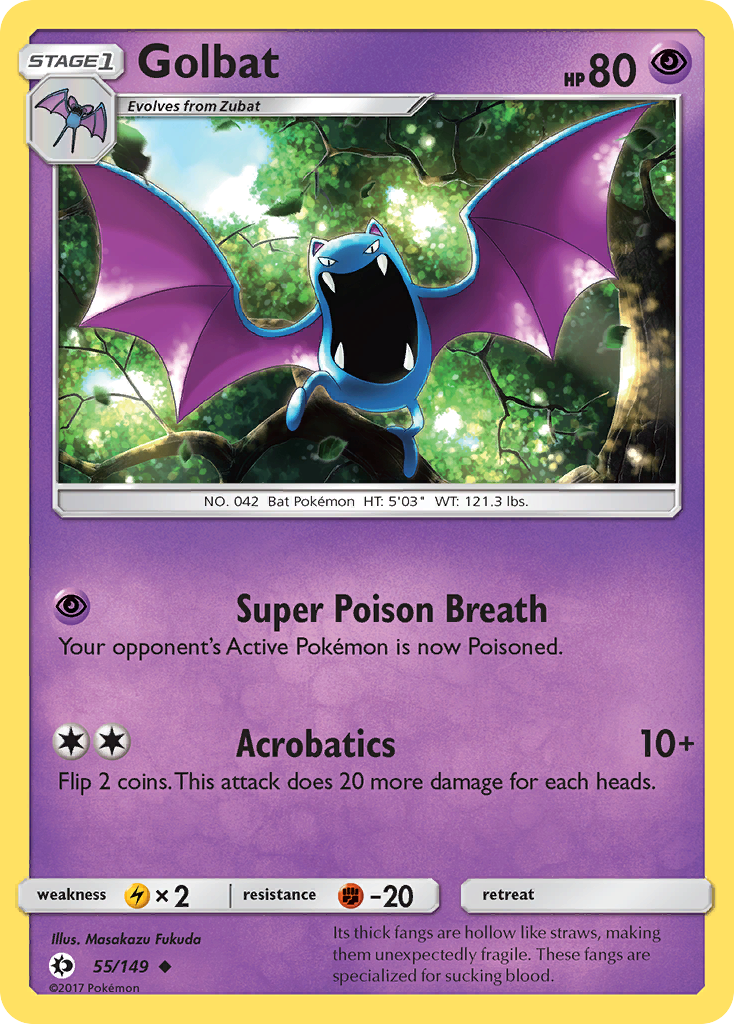 Golbat (55/149) [Sun &amp; Moon: Base Set] 