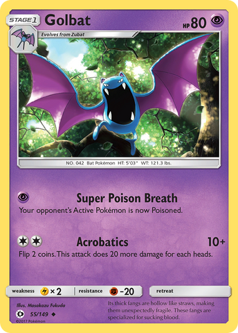 Golbat (55/149) [Sun &amp; Moon: Base Set] 