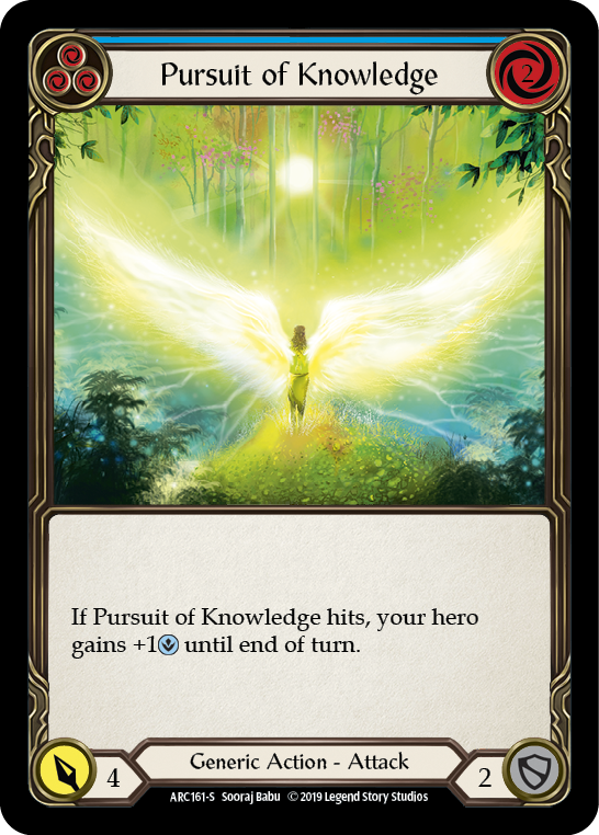 Pursuit of Knowledge [ARC161-S] (Arcane Rising) 1st Edition Rainbow Foil 