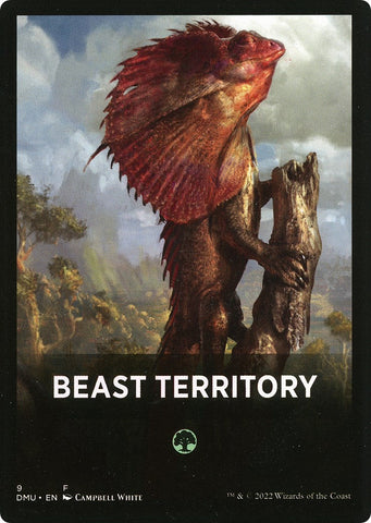 Beast Territory Theme Card [Dominaria United Tokens] 