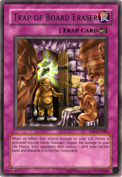 Trap of Board Eraser [TP5-EN009] Rare 
