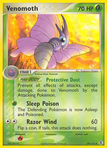Venomoth (49/112) [EX: FireRed &amp; LeafGreen] 