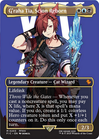 G'raha Tia, Scion Reborn (Borderless) [FINAL FANTASY Commander] 