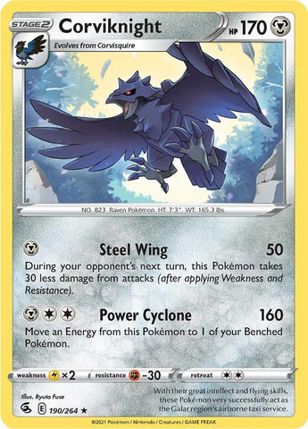 Corviknight (190/264) [Sword &amp; Shield: Fusion Strike] 