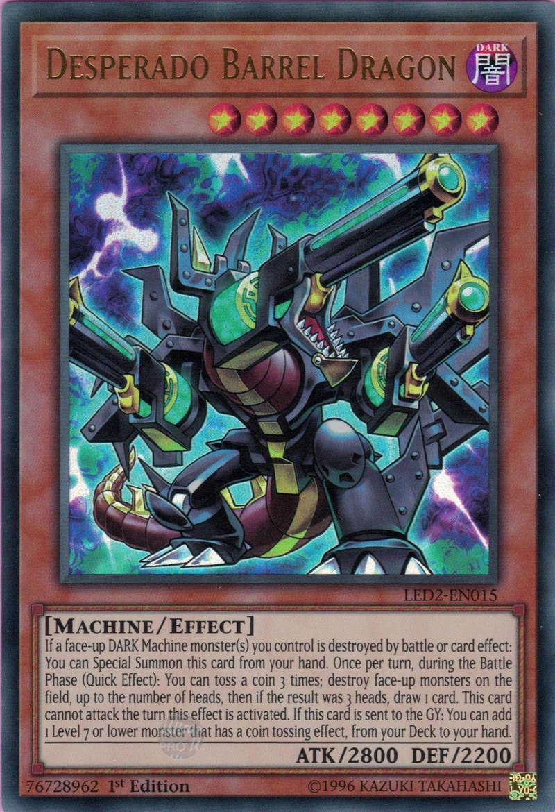 Desperado Barrel Dragon [LED2-EN015] Ultra Rare 