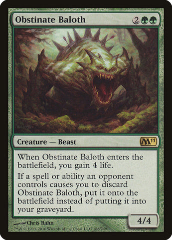 Obstinate Baloth [Magic 2011] 