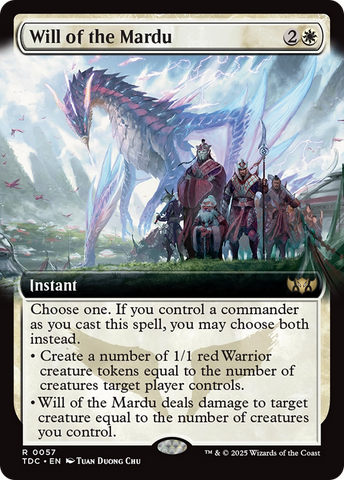 Will of the Mardu (Extended Art) [Tarkir: Dragonstorm Commander] 