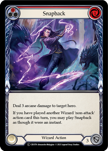 Snapback (Red) [U-CRU174] (Crucible of War Unlimited) Unlimited Rainbow Foil 