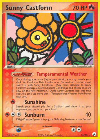 Sunny Castform (26/101) [EX: Hidden Legends] 
