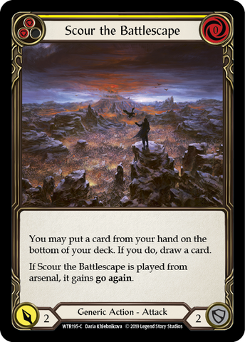 Scour the Battlescape (Yellow) [WTR195-C] (Welcome to Rathe) Alpha Print Normal 