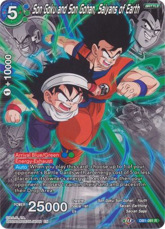 Son Goku and Son Gohan, Saiyans of Earth (Alternate Art) (DB1-091) [Special Anniversary Set 2020] 