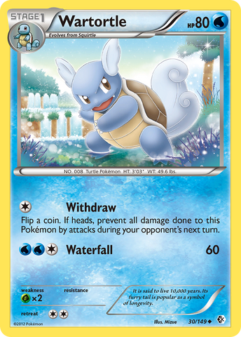 Wartortle (30/149) [Black &amp; White: Boundaries Crossed] 