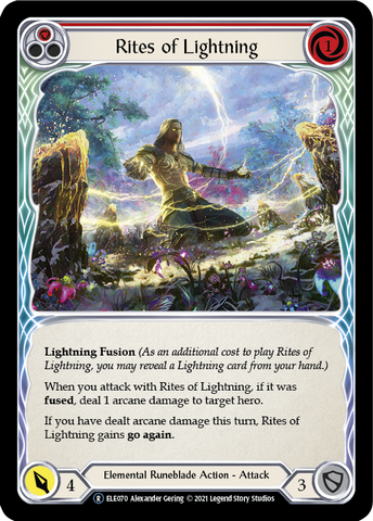 Rites of Lightning (Red) [U-ELE070] (Tales of Aria Unlimited) Unlimited Normal 