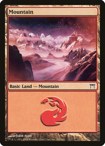 Mountain (301) [Champions of Kamigawa] 