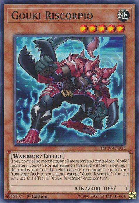 Gouki Riscorpio [MP18-EN040] Rare 
