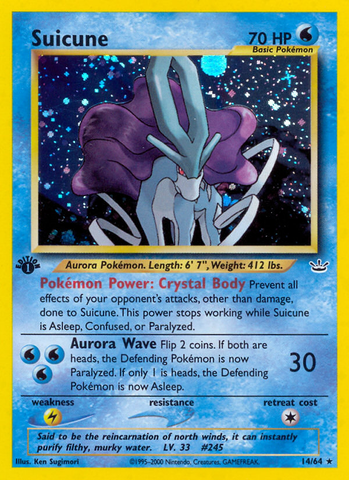 Suicune (14/64) [Neo Revelation 1st Edition] 