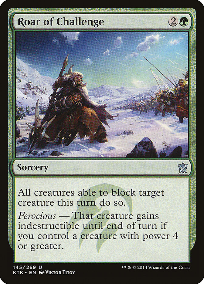 Roar of Challenge [Khans of Tarkir] 