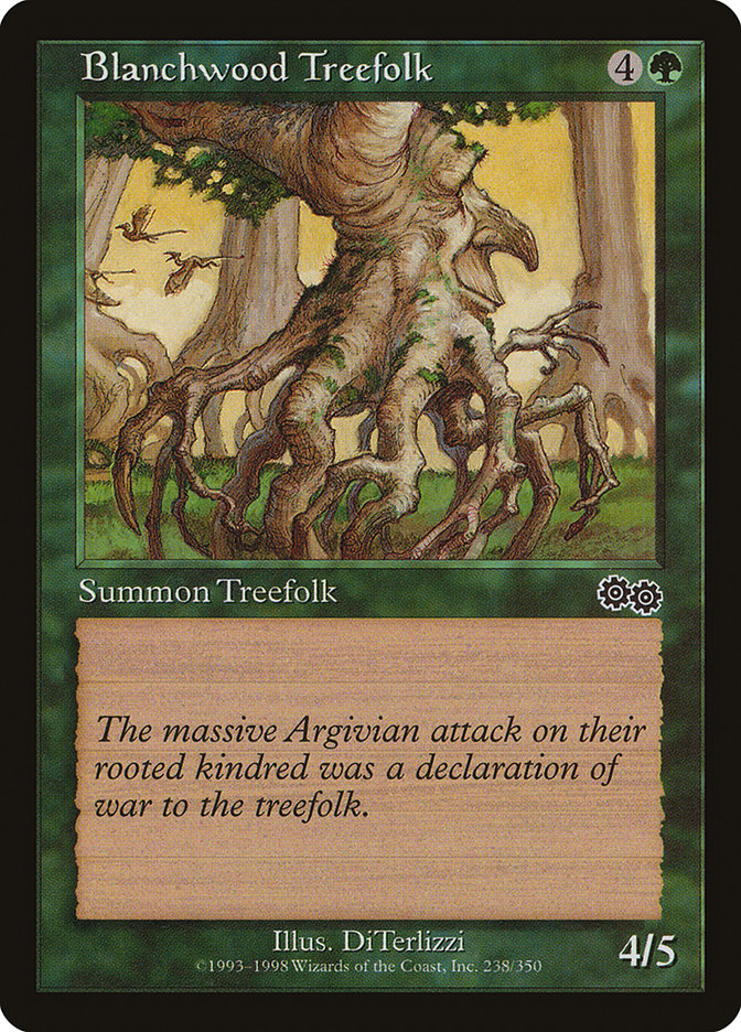 Blanchwood Treefolk [Urza's Saga] 